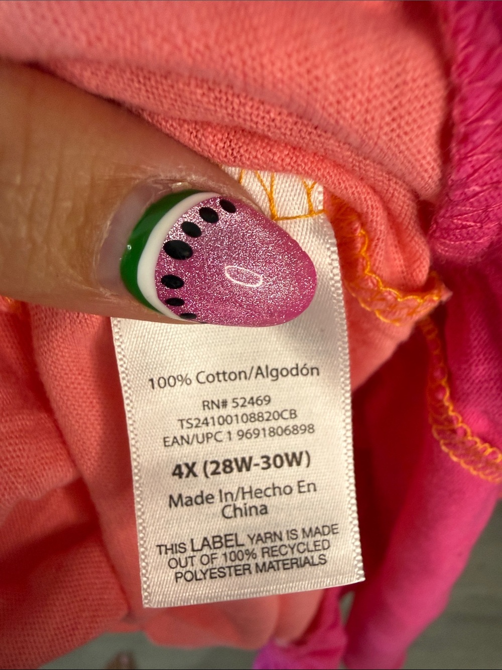 Colorblock Sleeveless Tiered Midi Dress - Orange + Pink- 4X- NWT - Picture 5 of 6